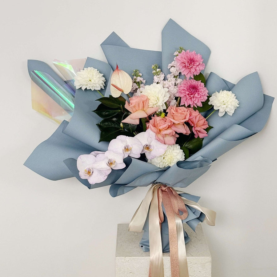 Fresh Flower Bouquet - Pink Pastels (Sydney Delivery Only) - Luxe Bouquet roses that last a year