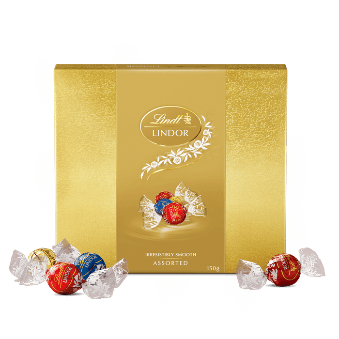 Lindt Lindor Chocolate Gift Box 150g - Luxe Bouquet roses that last a year
