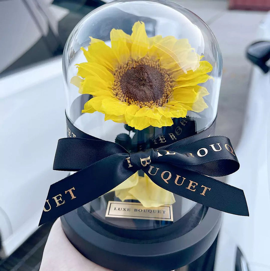 Mini Forever Sunflower - Luxe Bouquet roses that last a year