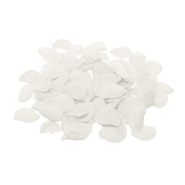 Silk Rose Petals - White (600 Petals) - Luxe Bouquet roses that last a year