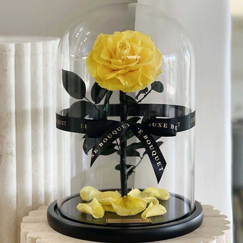The Everlasting Rose - Yellow - Luxe Bouquet roses that last a year
