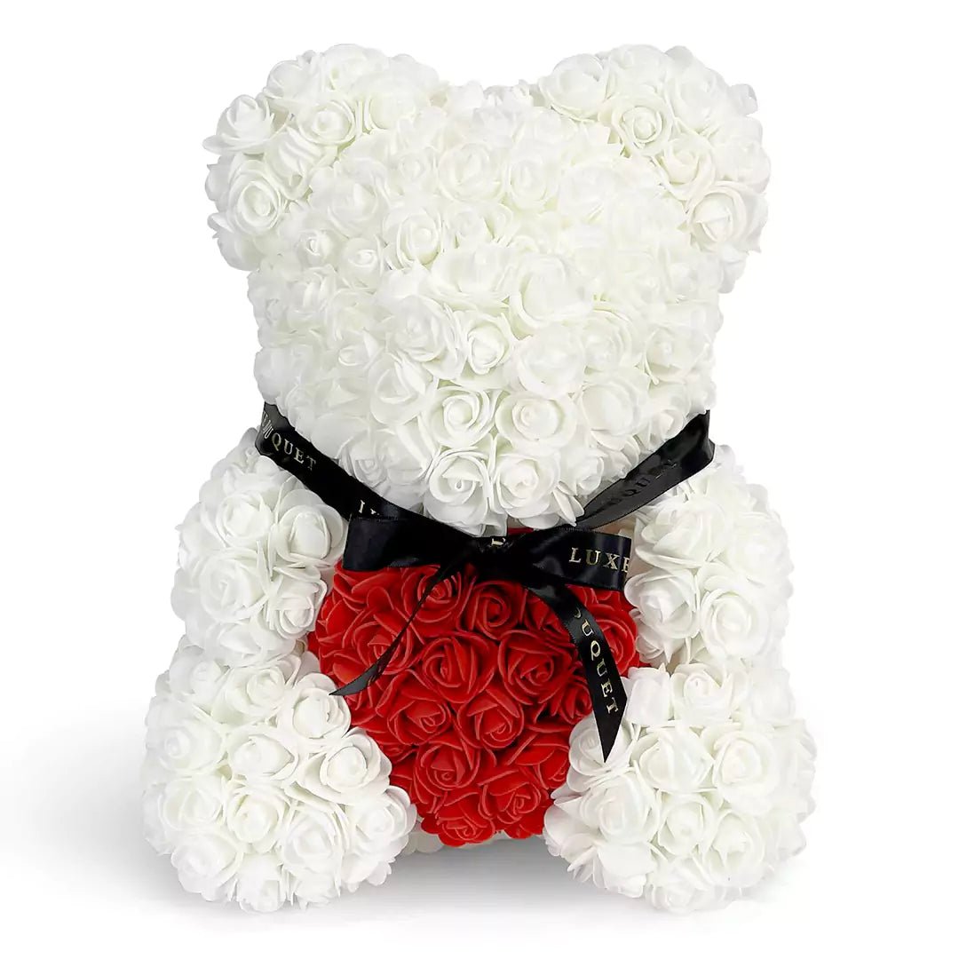 Teddy bear roses white hotsell