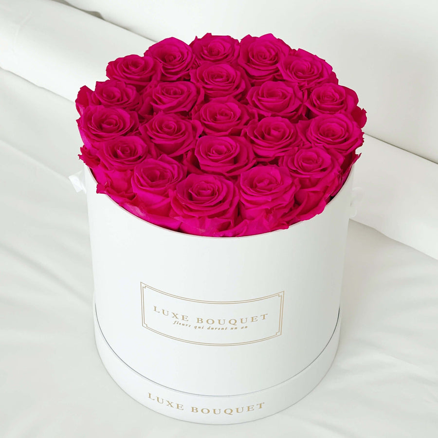 Grand Everlasting Rose Box - Fuchsia Pink Everlasting Roses - Luxe Bouquet roses that last a year