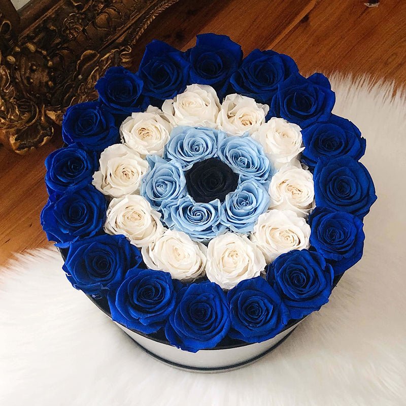 Grand Luxe Bouquet Box - Evil Eye Everlasting Roses - Luxe Bouquet roses that last a year