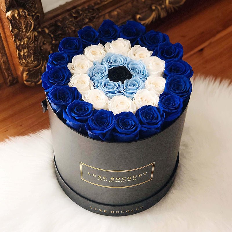Grand Luxe Bouquet Box - Evil Eye Everlasting Roses - Luxe Bouquet roses that last a year