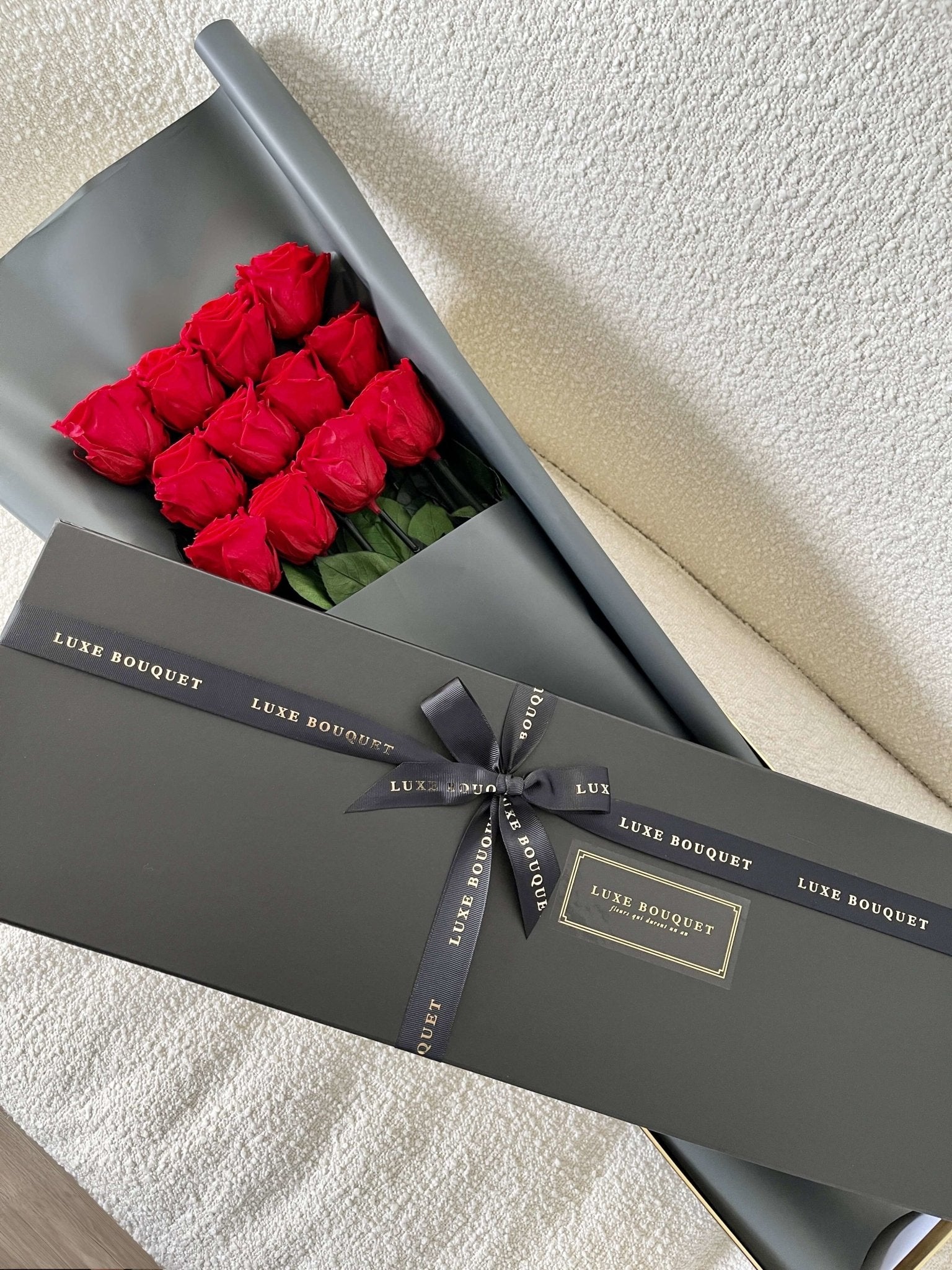 Long Stemmed Roses Box - Everlasting Roses