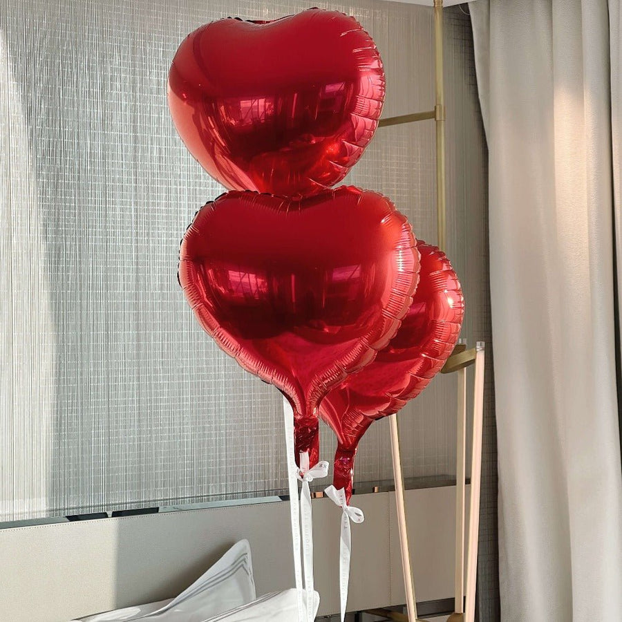 Love Heart Balloon - Red (SYDNEY DELIVERY ONLY) - Luxe Bouquet roses that last a year