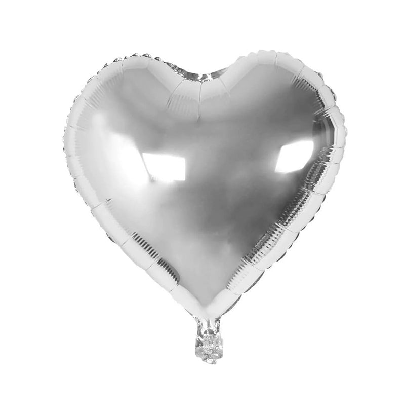 Love Heart Balloon - Silver (SYDNEY DELIVERY ONLY) - Luxe Bouquet roses that last a year