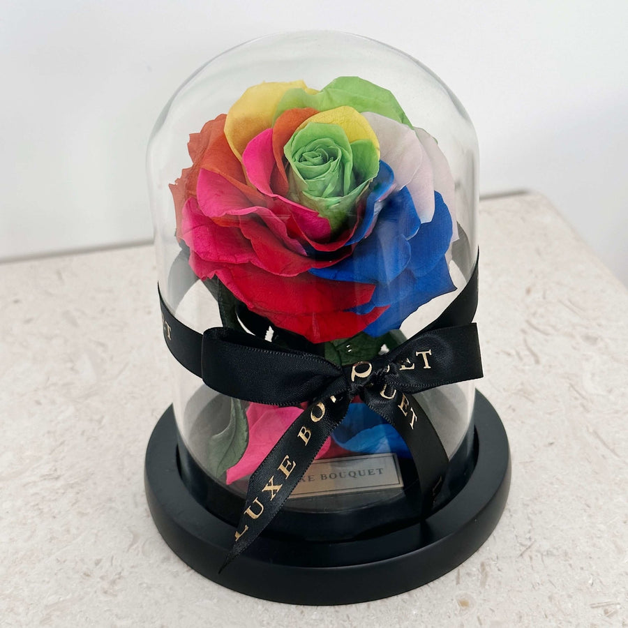 Mini Everlasting Rose - Rainbow - Luxe Bouquet roses that last a year
