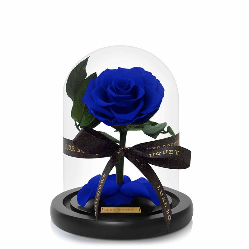 Mini Everlasting Rose - Royal Blue - Luxe Bouquet roses that last a year
