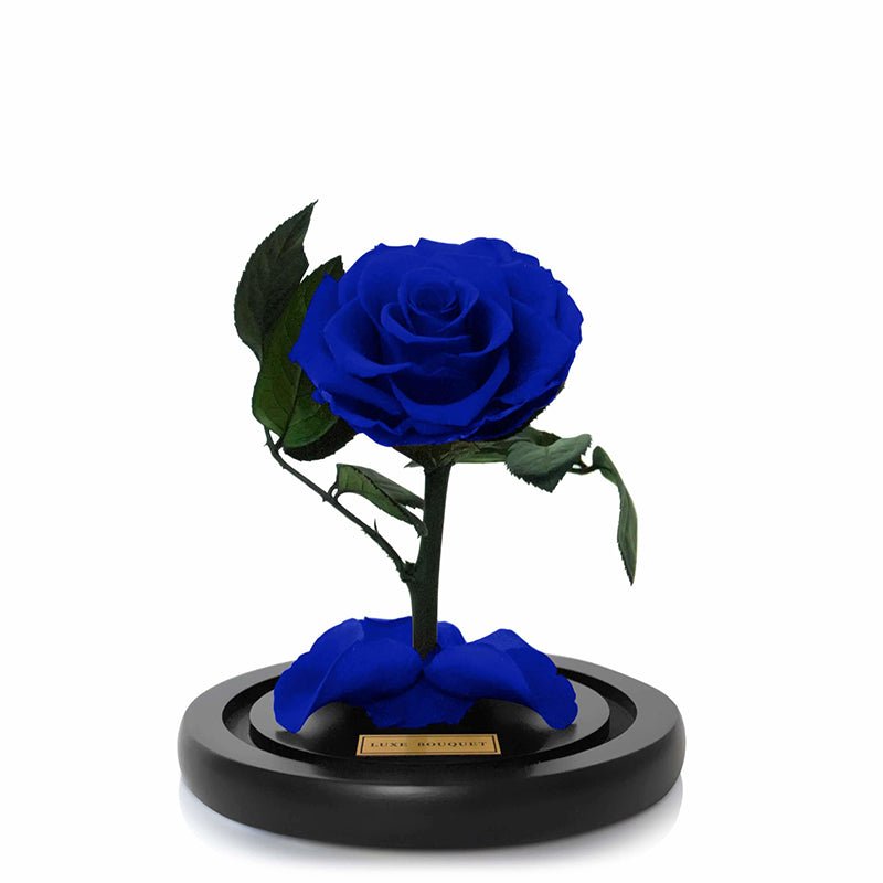 Mini Everlasting Rose - Royal Blue - Luxe Bouquet roses that last a year