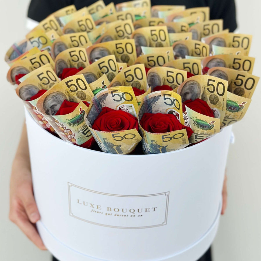 Money Bouquet - Large - Luxe Bouquet roses that last a year