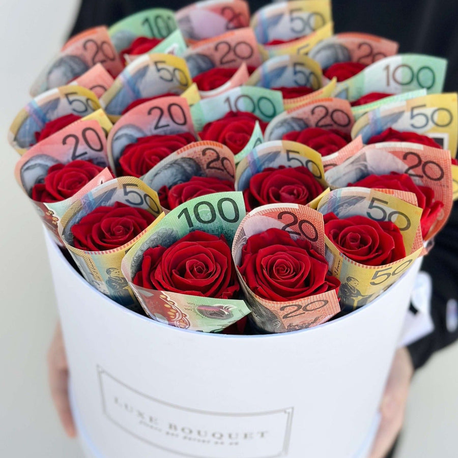 Money Bouquet - Medium - Luxe Bouquet roses that last a year