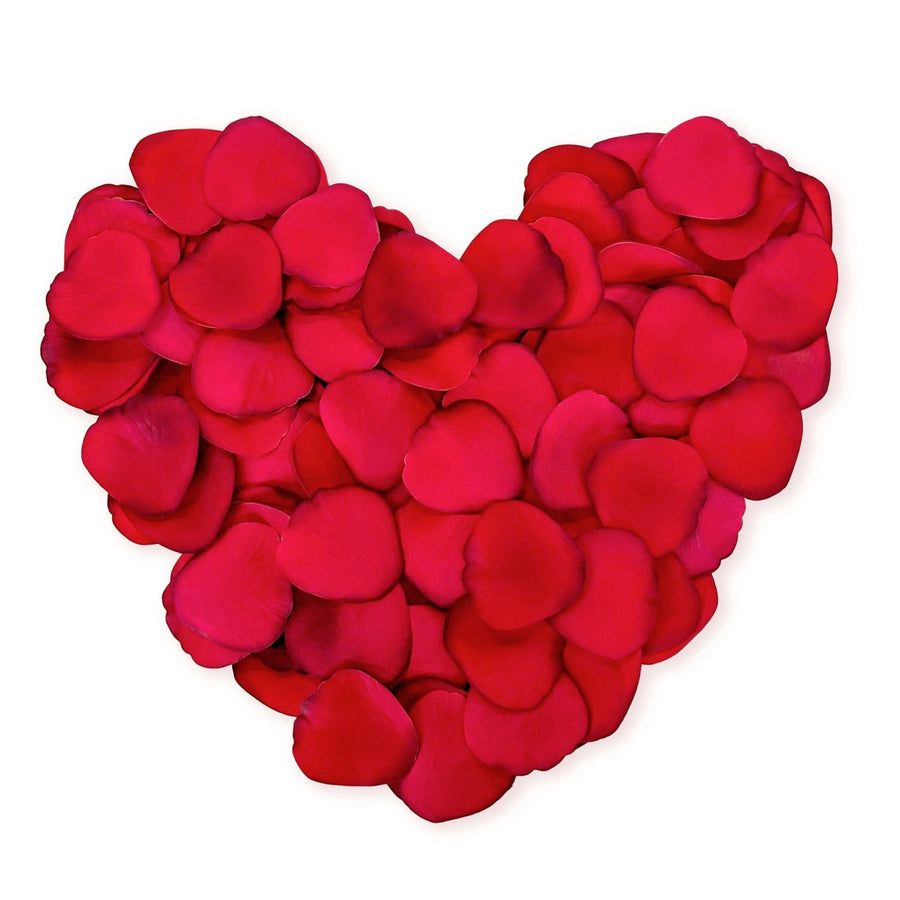 Silk Rose Petals - 120 Red Petals - Luxe Bouquet roses that last a year