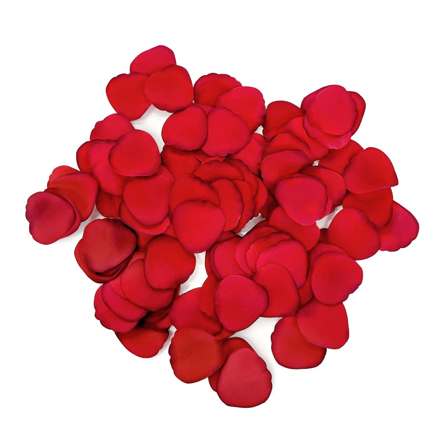 Silk Rose Petals - 120 Red Petals - Luxe Bouquet roses that last a year