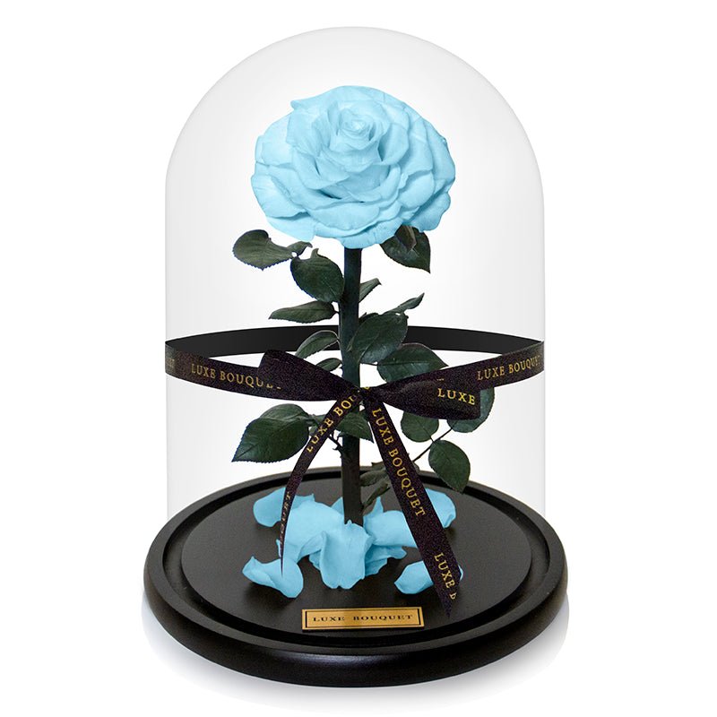 The Everlasting Rose - Baby Blue - Luxe Bouquet roses that last a year