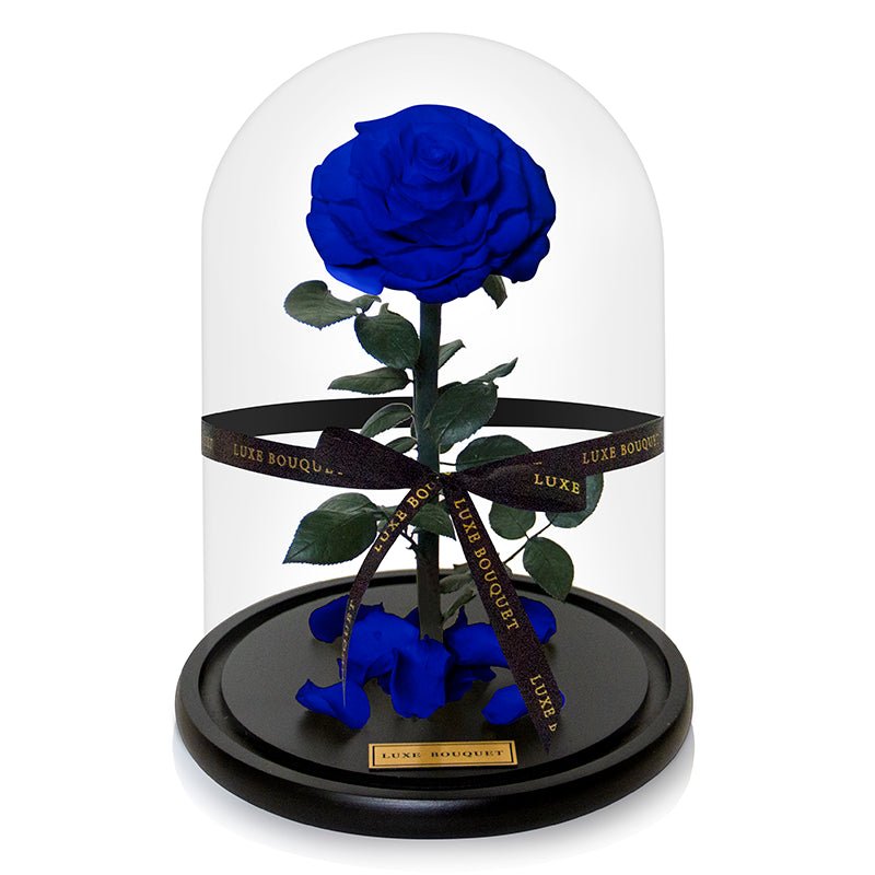 The Everlasting Rose - Royal Blue - Luxe Bouquet roses that last a year