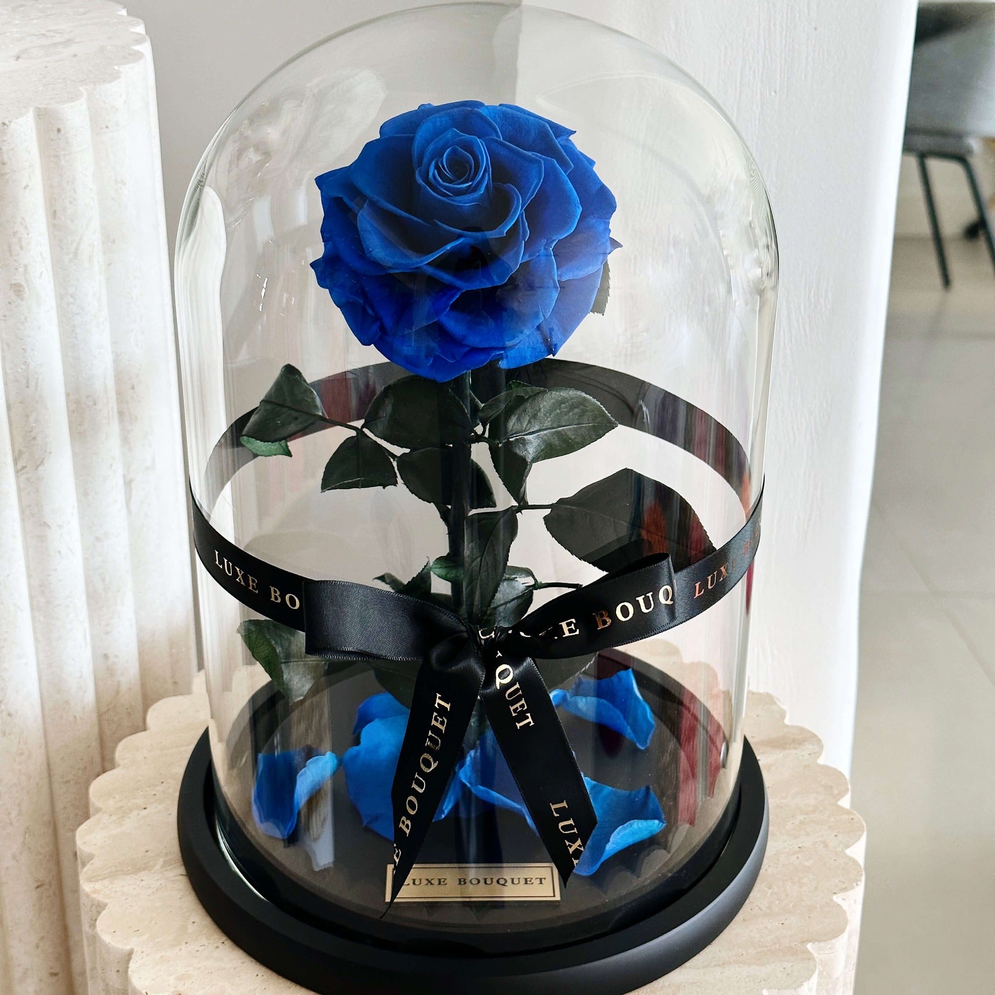 Royal Blue Rose Flower Blue Rose Bouquet – Dream Box LA